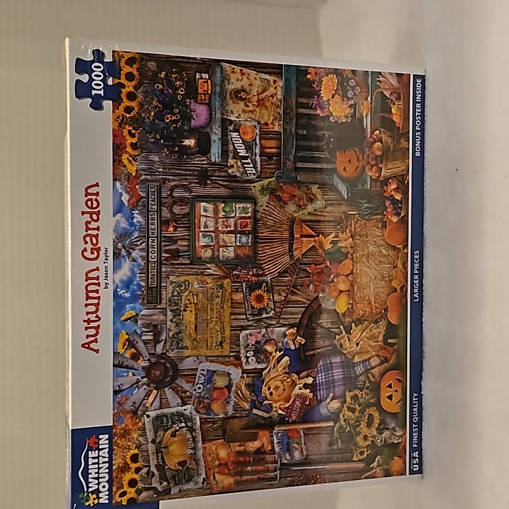 NWT White House Autumn Garden by Jason Taylor 1000 Larger Piece Puzzle